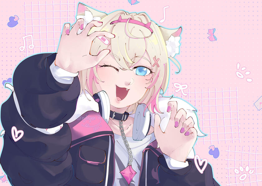 Fanart of Mococo from Hololive