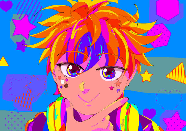 Diego in hyperpop artstyle!